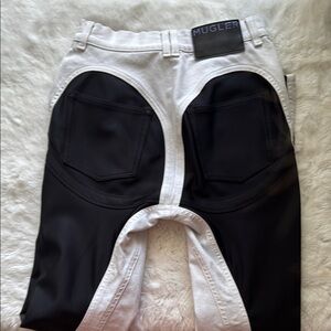 Mugler Black and White Jeans
